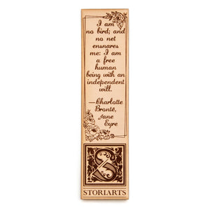 Jane Eyre Leather Quote Bookmark