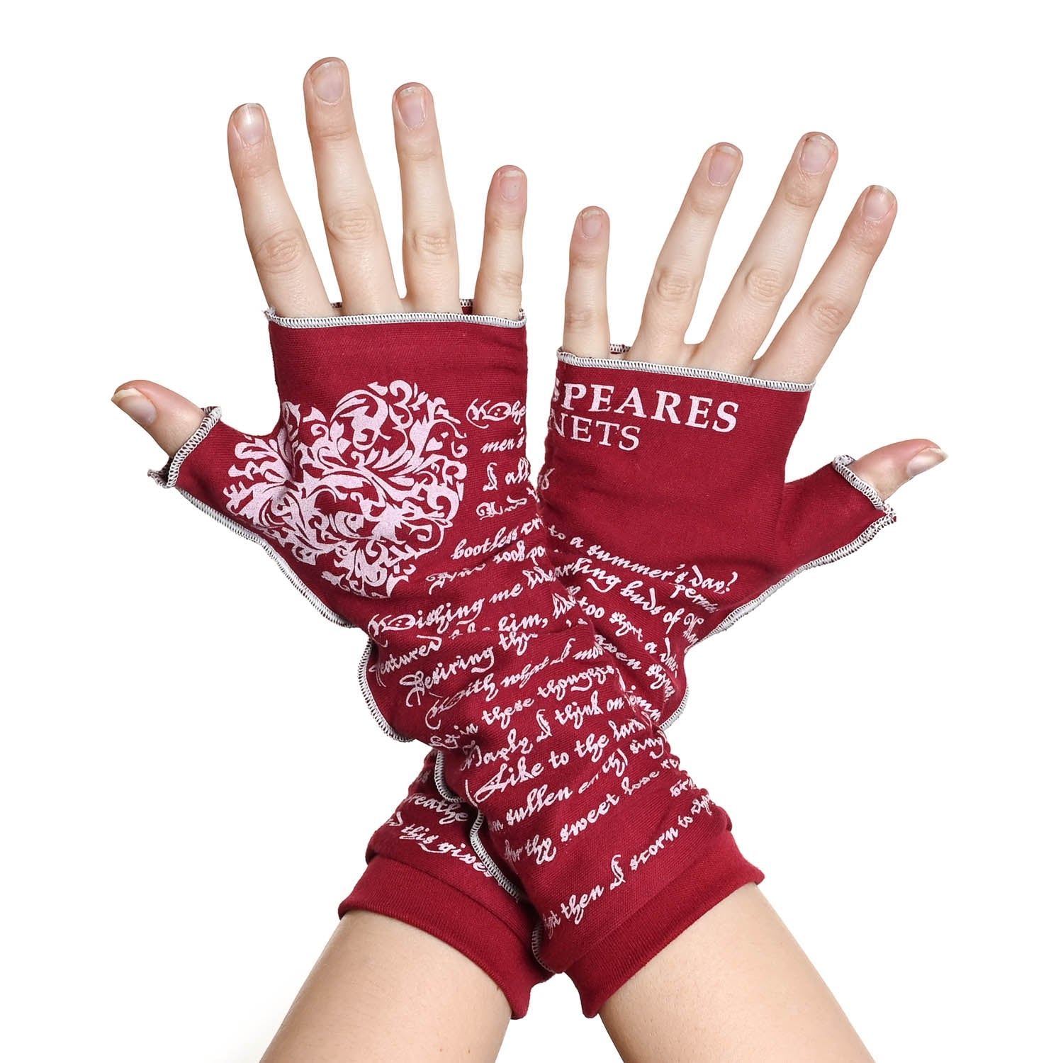Shakespeare's Sonnets Writing Gloves