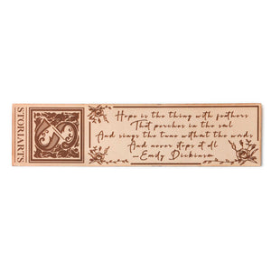 Emily Dickinson Leather Quote Bookmark