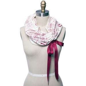 I Carry Your Heart Ribbon Book Scarf