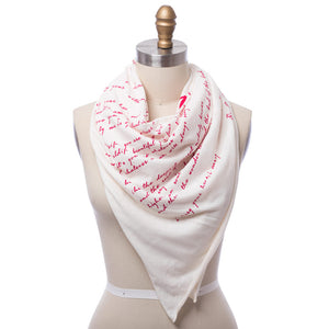 I Carry Your Heart Lightweight Literary Scarf