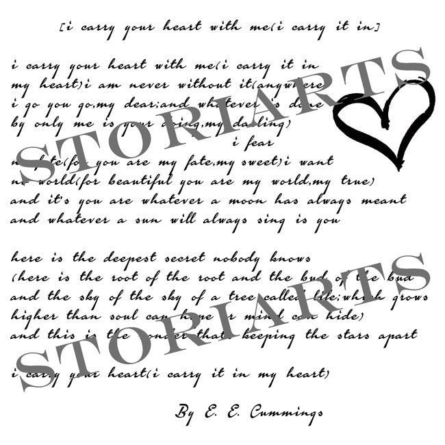 I Carry Your Heart Pillow