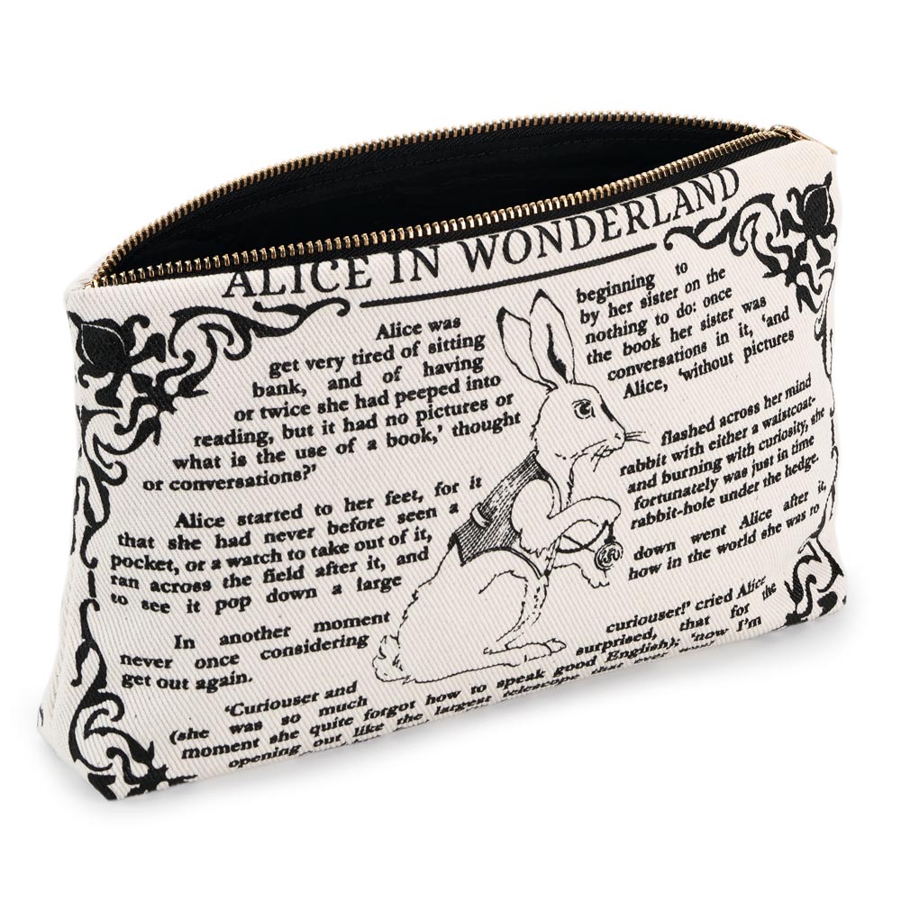 Top Alice in Wonderland cosmetic pouch