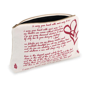 I Carry Your Heart Book Pouch