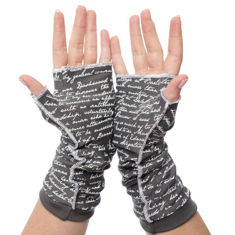 The Night Circus Novel Writing Gloves  Long Black Fingerless Gloves -  Storiarts