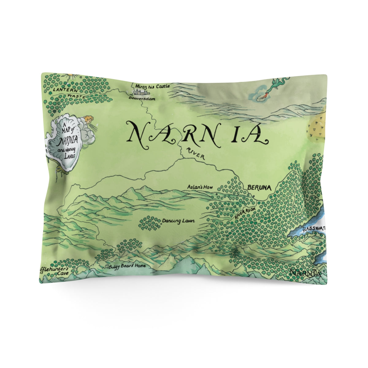Map of Narnia Pillow Sham