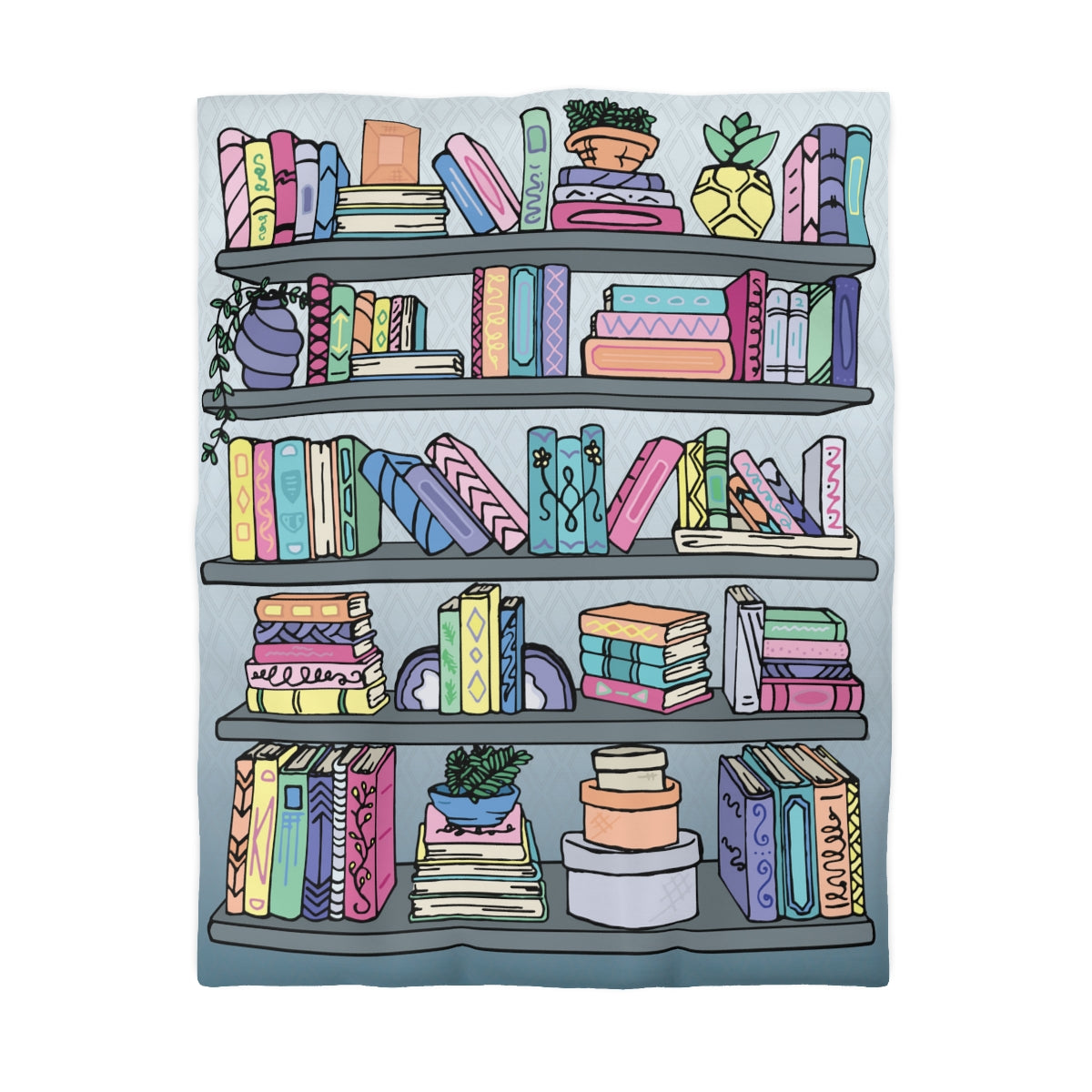 Bookshelf Duvet Cover