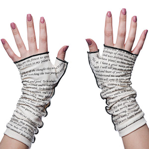 Little Women Writing Gloves  Soft Fingerless Gloves - Storiarts