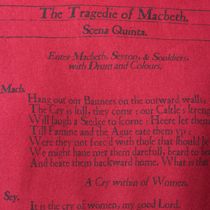 Macbeth Book Scarf