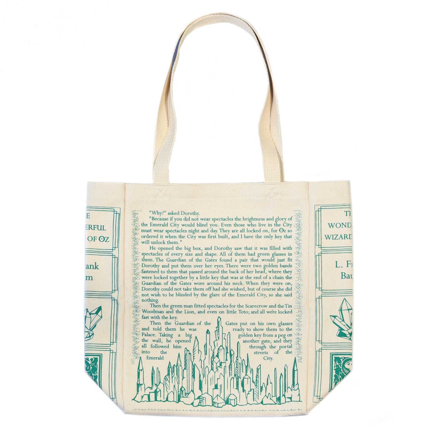 Alice in Wonderland Tote Bag by Quotes Literary Apparel
