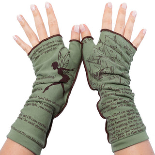 Peter Pan Writing Gloves - Green / Brown
