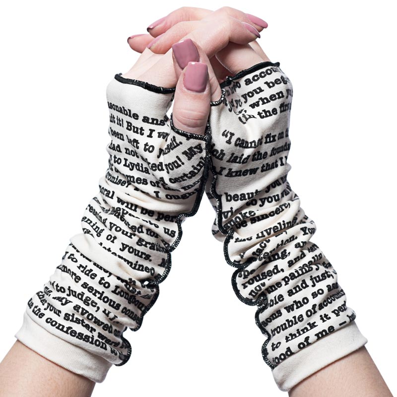 Sense and Sensibility Writing Gloves : Handmade  