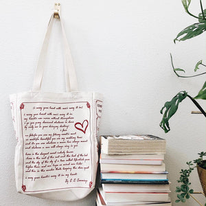 I Carry Your Heart Book Tote